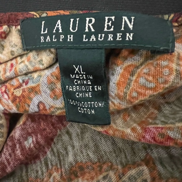 Ralph Lauren Multicolor Paisley Blouse - Picture 4 of 4